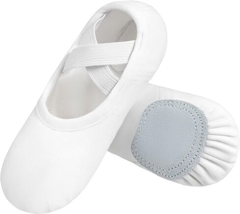 DANSHOW Ballet Shoes for Women Girls Highly Stretch Cotton Shoes Slipper Split Flats Sole in Kuwait