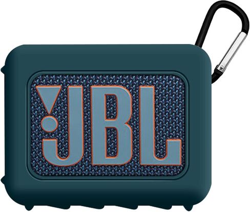 Case Cover for JBL GO4 Portable Bluetooth Speaker,Full Protective Silicone Case Cover with Keychain Cover,Shockproof JBL GO4 Portable Bluetooth Speaker Case Cover for Women Men-Light Blue in Saudi Arabia