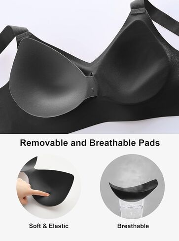 Baetty Jelly Strip Wireless Padded Seamless Bras for Women Full Coverage 5474 in Kuwait