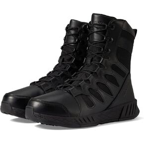 Reebok Men's Rb4379 Floatride Energy 8" Tactical Soft Toe Boot with Side Zipper Black Work & Safety