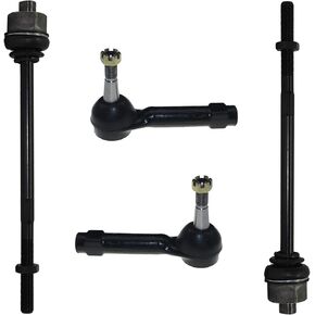 PartsW - 4 Pc Steering Kit for Cadillac Escalade 2002-2006 / Chevrolet Avalanche 1500 / Silverado 1500 +More Inner and Outer Tie Rods
