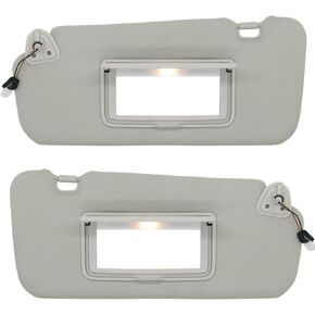 NHILES Driver & Passenger Side Sun Visor Fits for Nissan Murano 2009 2010 2011 2012 2013 2014 Replacement Sun Shade # 96401-1AA1B (Gray)