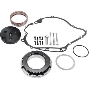 A-Premium One-Way Starter Clutch Kit with Bolts Compatible with Yamaha V Star 1100 XVS1100 1999-2009, Replace# 99999-03908-00