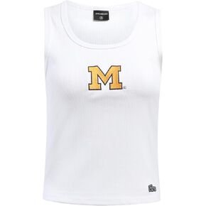 Hype and Vice MICHIGAN WOLVERINES MVP TOP White, Large