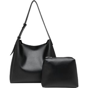 Bucket Tote Purse for Women Retro PU Leather Crossbody Shoulder Handbags Large Capacity Hobo Bag with Pockets
