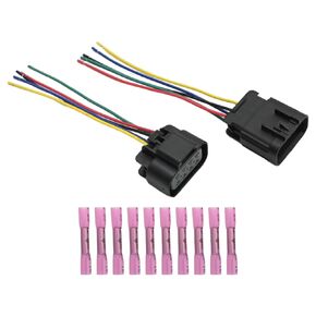 Male and Female Headlight Connector Plug Harness Pigtail Replacement for Chevy Silverado Sierra 2014-2016