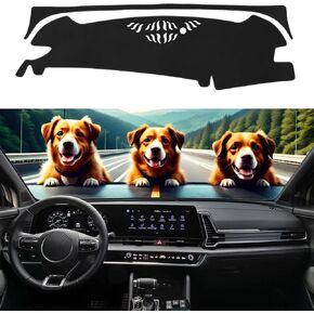 Dashboard Cover Mat for Kia Sportage 2023 2024 Accessories Dash Cover Dash Mat Sunshade Glare UV Rays Protector