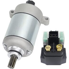 Grizzly 550 Starter & Relay Compatible with Yamaha Grizzly 700 2009-2022/Kodiak 700 2016-2022 ATV 28P-81890-00-00 28P-81890-01-00 SMU0512 410-58036 495748 495879 SM17