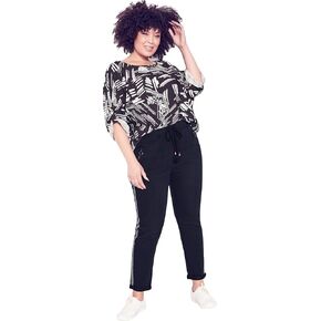 Zim and Zoe Women's Zim&Zoe Plus Size Jogger Shay Side Str