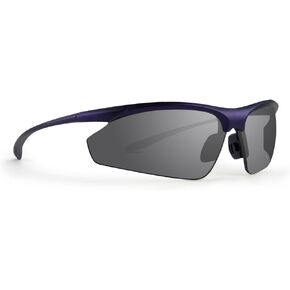 Epoch Eyewear 6 Sport Sunglasses with Purple Polycarbonate Frame and Polarized Super-Hydrophobic Smoke Lens