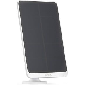 5W Solar Panel(Compatible with Safemo Cameras Only) for Outdoor Surveillance and Camera Charging, Continuous Power Supply, Adjustable Angle for Maximizing Solar Power Output