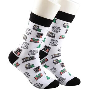 TOBGBE 2 Pairs Accountant Socks Accountant Gift Accounting Major Gifts CPA Graduation Gift