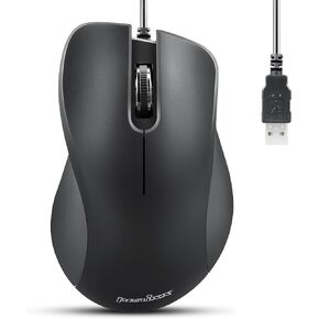 Perixx PERIMICE-621W Wireless Mouse - Silent Click with Ergo Design - Compatible for Desktop and Laptop PC - Wireless 2.4 GHz - White