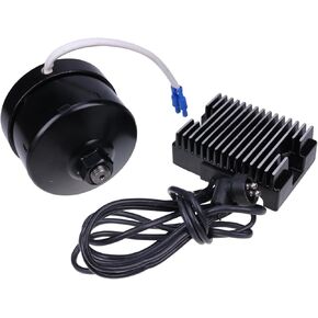 HOLDWELL Black 17 AMP 12 Volt Alternator Generator Conversion Kit 32-0371 Compatible with Harley-Davidson G 1936-1973 XL 1958-1982 FL 1941-1969 W 1936-1952