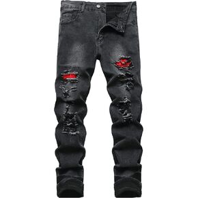 Men's Slim Fit Ripped Jeans