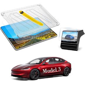 GoldPig 2 Pack Cybertruck Screen Protector for 2024 Tesla Cybertruck Accessories.Front 18.5''& Back 9.4'' Display Navigation HD Touchscreen Toughened Film Anti Glare/Anti Fingerprint/HD Clear