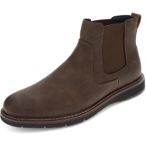 Dockers Footwear Men's Ettrick Chelsea Boot, Dark Brown, 12