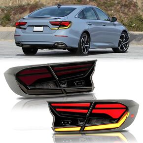 LED Tail Lights Smoked Compatible With 2018 2019 2020 2021 2022 2023 Honda Accord 10th&10.5th Gen 4DR (left and right)