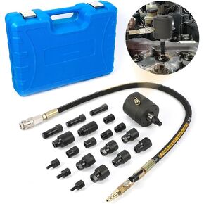 Injector Puller 24pcs Diesel Injector Puller Pneumatic Injector Puller Set Labor-Saving Diesel Injector Removal Tool for Diesel Engines Injector Puller Diesel Injector Extractor with 22pcs Adaptors