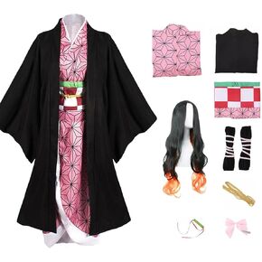 Anime Cosplay Costume Outfit Suit Dress with Hairwear and Mouthpiece Women Full Set with Wig