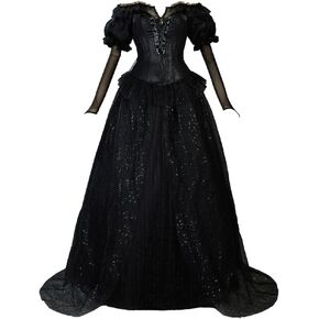miccostumes Women's Costume Ghost Cosplay Suit Dress Corset With Gloves