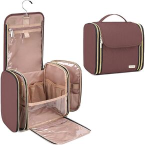 Travel Toiletry Bag for Large Capacity, Portable Hanging Cosmetic Bags, Travel Essentials Organizer, Hanging Makeup Case for Accessories, Cosmetics, Toiletries