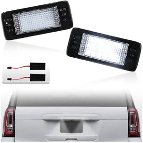 Full LED Mirror Light Puddle Light Assembly Fit for 2007-2014 Chevrolet Silverado 2500HD 3500HD Tahoe GMC Yukon Suburban 1500 White light 2-Piece Replacement