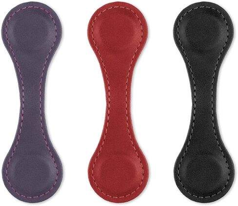Dimeho 3 Pcs Leather Magnet Bookmark Retro Book Marker Clip Vintage Book Page Markup Holder Handmade Reading Accessories for Women Men Bookworm Book Lovers Reader Writer Gift in Saudi Arabia