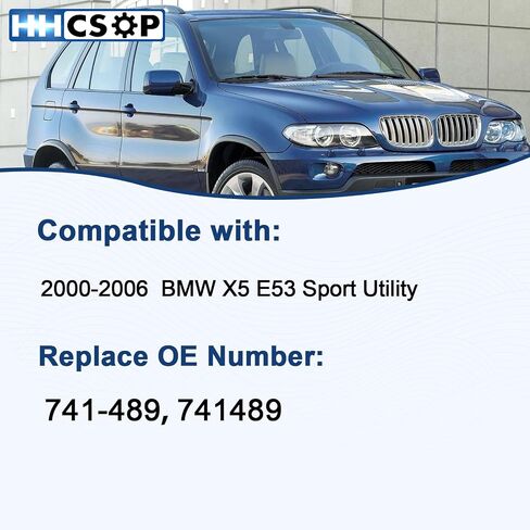 منظم نافذة الطاقة لجانب الركاب الأمامي الأيمن مع مجموعة المحرك مناسب لسيارات BMW X5 E53 Sport Utility 2000 2001 2002 2003 2004 2005 2006, 741-489 in Kuwait