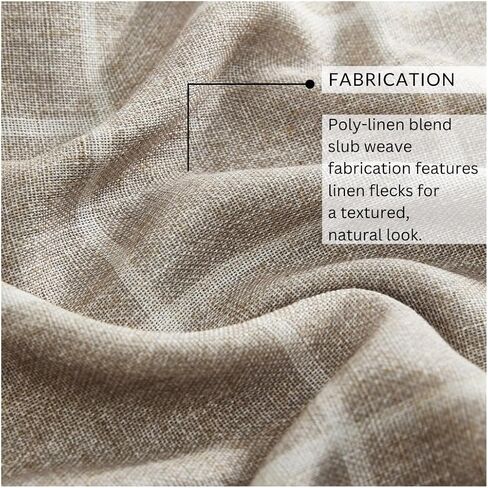 لوحة ستارة نافذة معتمة منقوشة من Elrene Home Fashions Sawyer Windowpane مع جيب قضيب/عروات خلفية لغرفة المعيشة/غرفة النوم/المكتب، 52 بوصة × 95 بوصة، رمادي داكن in Kuwait