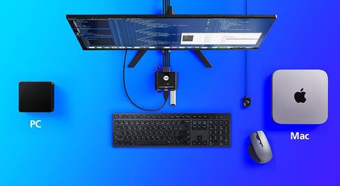 ATEN CS22H 2 Port 4K HDMI Cable KVM Switch 4K 60Hz FHD 144Hz with Remote Port Selector for Office Desktop, Graphic Design, Video Editing, Gaming for PC Laptop Windows Mac Linux in Kuwait
