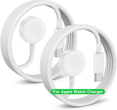 2024 Upgraded for Apple Watch Charger USB C Cable Magnetic iWatch Charger Fast Charging Cord 6FT Portable Compatible with iWatch Series Ultra 2/Ultra/9/8/7/6/SE/SE2/5/4/3/2/1-Black-NEW-1 in Saudi Arabia