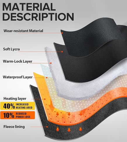 Heated Gloves with Rechargeable 7.4V 2800mAh Battery for Men and Women,Wear-Resistant Heated Work Gloves,Thin, Soft in Saudi Arabia