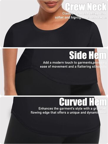 TACVASEN Womens Workout Shirt Short Sleeve UPF 80+ Sun Protection Shirts Moisture Wicking Tops in Saudi Arabia