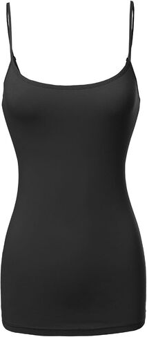 Made by Emma Women's Adjustable Camisole for Women Spaghetti Strap Tank Top Camisoles in Kuwait