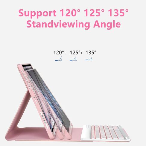 BQSS Keyboard Case for iPad Pro 13 Inch (M4) 2024 Case with Keyboard for iPad Pro 13" M4 Case with Wireless Detachable Backlit Keyboard for iPad Pro Keyboard Case with Pencil Holder Black in Saudi Arabia