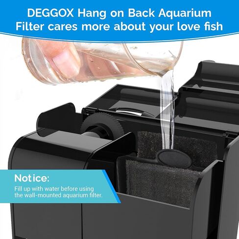 فلتر حوض السمك لخزان سعة 20-45 جالون، مرشح لحوض السمك معلق على الظهر، مضخة قوية هادئة 170 جيجا في الساعة لمعدات مقشدة سطح خزان السلاحف in Kuwait
