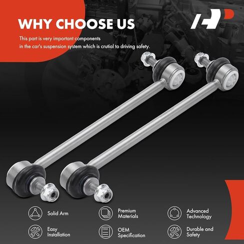 A-Premium 2 x Front Sway Bar Links Stabilizer Bar Links, Compatible with Tesla Model S 2014-2020, AWD Only in Saudi Arabia