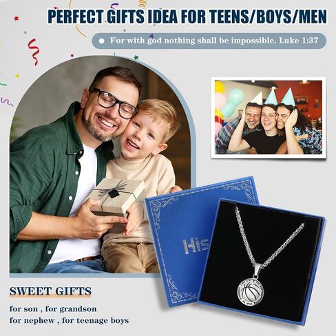 Bible Verse Soccer Basketball Baseball Football Necklace for Men Women 𝐁𝐨𝐲𝐬 𝐆𝐢𝐫𝐥𝐬, Inspirational Scripture Prayer Ball Pendant Chains Religious Faith Christian Gifts Cool Sports Fan Jewelry in Kuwait