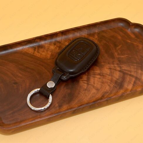 for 2022 2023 Honda Civic CRV HRV Accord Remove Key Cover Compatible 4 Buttons Key Cover Genuine Leather Protector Shell Case with Keychain Accessories EX EX-L(Black) in Kuwait