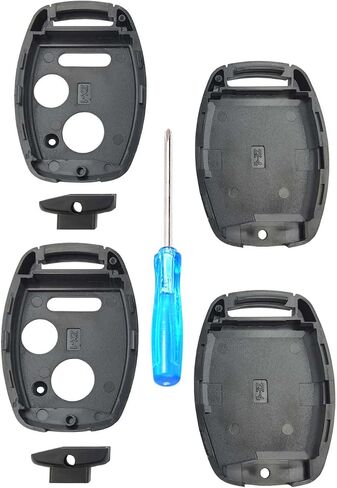 Replacement Key Fob Shell Case Fit for Honda Accord Crosstour Civic Odyssey CR-V CR-Z Fit Keyless Entry Remote Key Housing with Screwdriver (2+1Button 1pcs) in Saudi Arabia