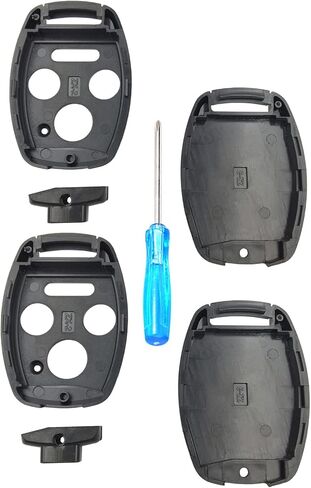 Replacement Key Fob Shell Case Fit for Honda Accord Crosstour Civic Odyssey CR-V CR-Z Fit Keyless Entry Remote Key Housing with Screwdriver (2+1Button 1pcs) in Saudi Arabia