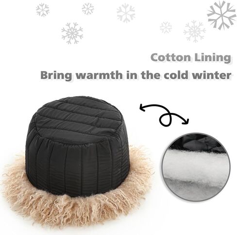 Winter Faux Fur Hat for Women Beanie Skull Cap Furry Bucket Hat Ushanka Cossack Russian Style in Saudi Arabia