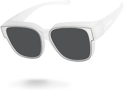 Meeloog Polarized Fit Over Glasses Sunglasses, Square Lightweight Wrap Around Shades For Women MST0898 in Kuwait