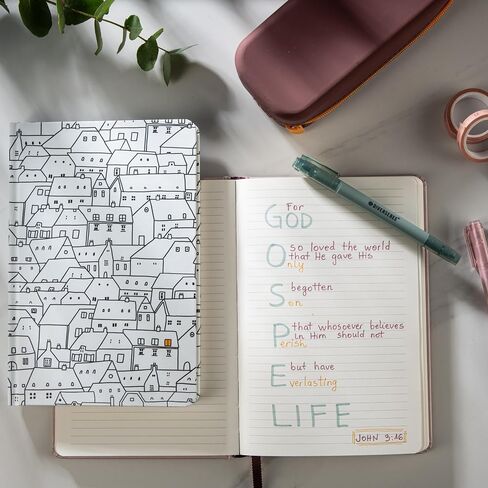 DIVERSEBEE Hardcover Lined Journal Notebook, Medium A5 (5.8 x 8.3 inches), 192 Pages, Thick Paper, Aesthetic Journals for Writing, Office School Bible Journaling Supplies (Figs) in Saudi Arabia