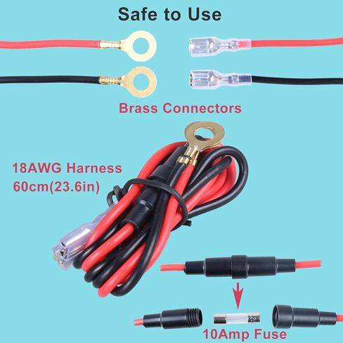1Pc Car 12V Voltage Gauge with Touch Switch Car Digital Display Volt Gauge, DC 12V 24V with Waterproof Voltmeter Panel for Boat Marine Vehicle Motorcycle Truck ATV UTV Car Blue LED in Saudi Arabia