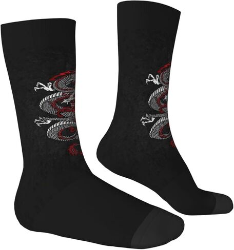 ASYG Funny Dragon Socks for Women Men Novelty Cartoon Dragon Socks Dragon Gifts in Kuwait
