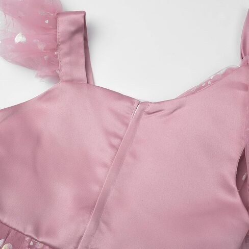 فستان للفتيات بأكمام مكشكشة من JerisApparel فستان للحفلات بعقدة على شكل فيونكة من التول تنورة بكتف واحد بتصميم فستان الحفلات in Kuwait