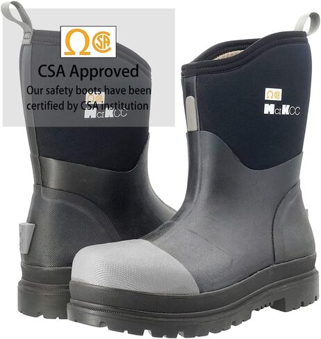 MCIKCC Safety Waterproof Work Boots Professional Industrial Constructions Neoprene Rubber Boot Durable Protective Footwear in Saudi Arabia