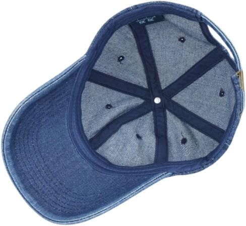 FASHIXD Denim Baseball Cap Hats Washed Outdoor Trucker Caps Travel Adjustable in Kuwait